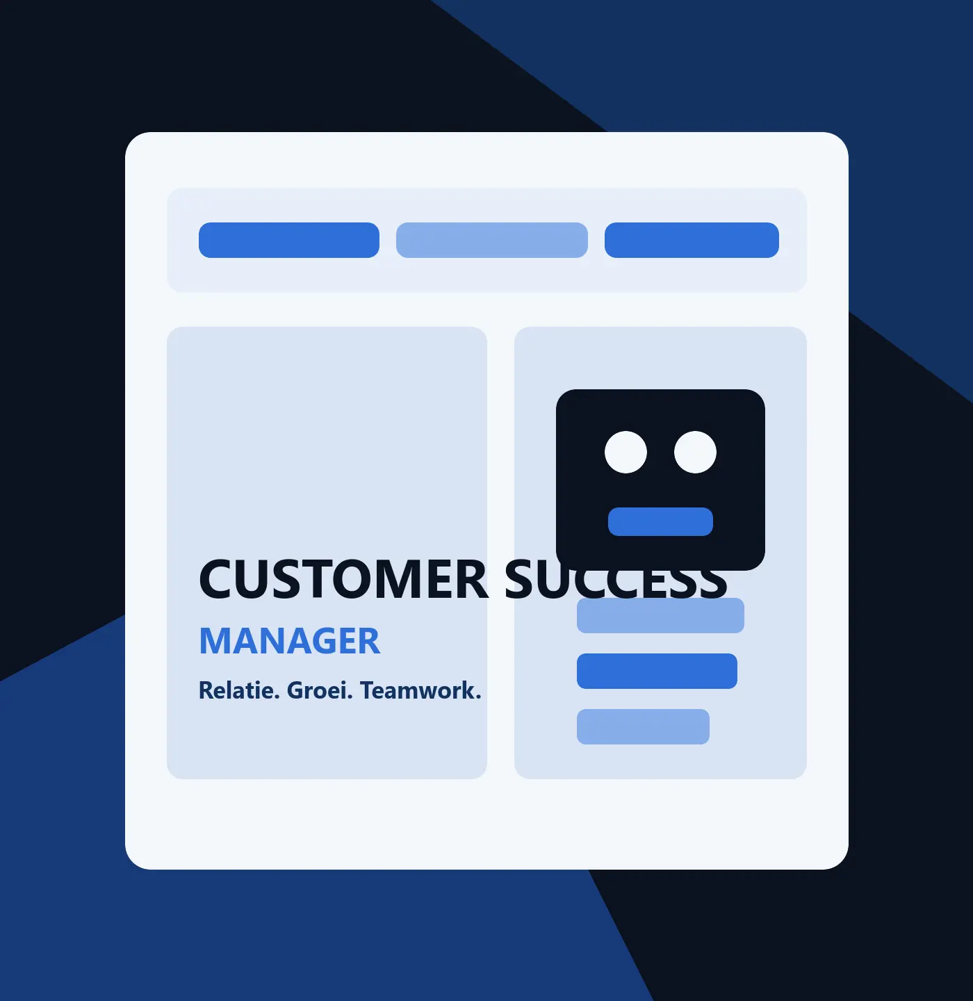 Illustratie van klantrelaties, succes en teamwork voor de rol Customer Success Manager